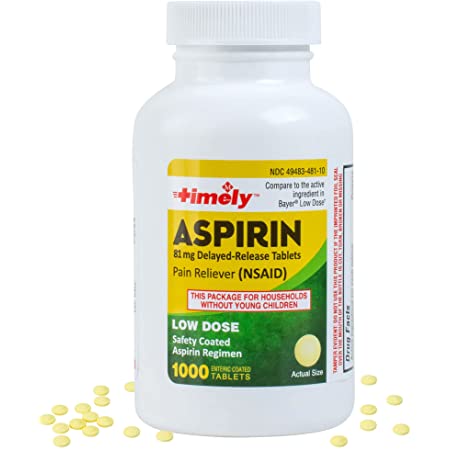 Aspirin 81mg Tablets  120s