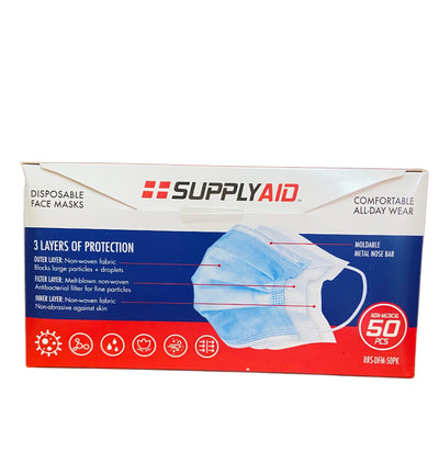 Disposable Facial Masks 50ct